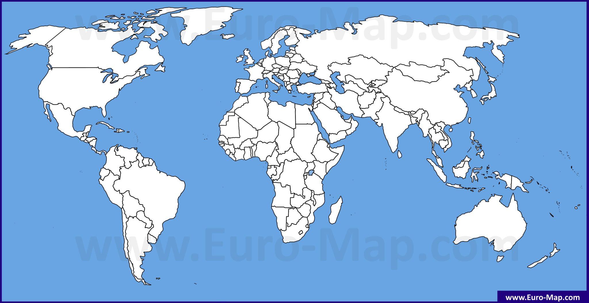 Карта мира 2023 года