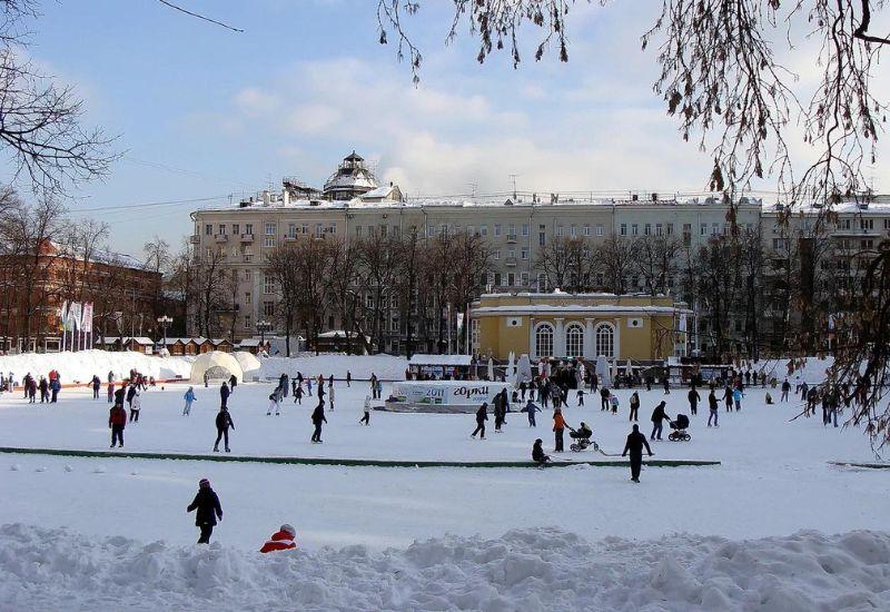 Патриаршие прудыМосква зима